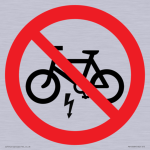 PV15309: P946 Prohibition: No electric bikes symbol only