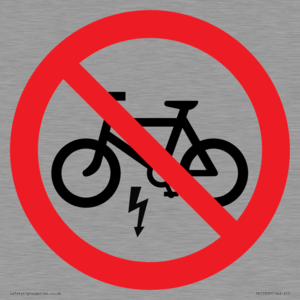 PV15309: P946 Prohibition: No electric bikes symbol only