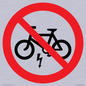 PV15309: P946 Prohibition: No electric bikes symbol only