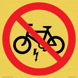 PV15309: P946 Prohibition: No electric bikes symbol only