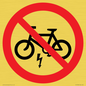 PV15309: P946 Prohibition: No electric bikes symbol only
