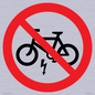 PV15309: P946 Prohibition: No electric bikes symbol only
