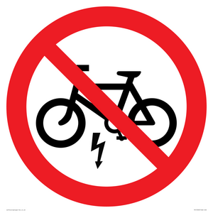 PV15309: P946 Prohibition: No electric bikes symbol only