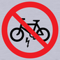 PV15309: P946 Prohibition: No electric bikes symbol only