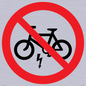 PV15309: P946 Prohibition: No electric bikes symbol only