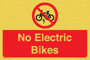 PV15313: No Electric Bikes