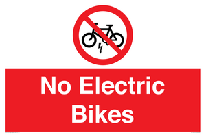 PV15313: No Electric Bikes