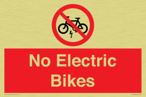 PV15313: No Electric Bikes