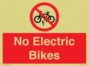 PV15313: No Electric Bikes