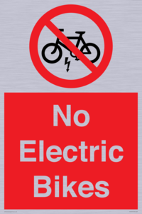 PV15313: No Electric Bikes
