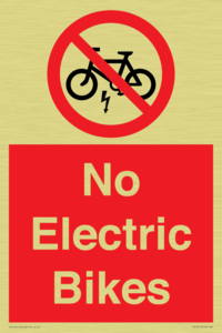 PV15313: No Electric Bikes