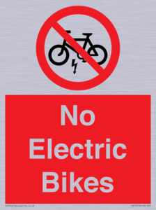 PV15313: No Electric Bikes