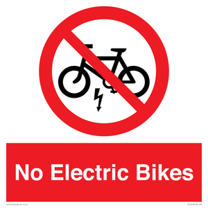 PV15313: No Electric Bikes