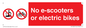 PV15327: No e-scooters or electric bikes