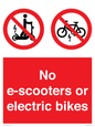 PV15327: No e-scooters or electric bikes
