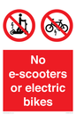 PV15327: No e-scooters or electric bikes