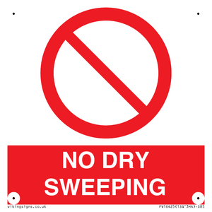 PV16425: NO DRY SWEEPING