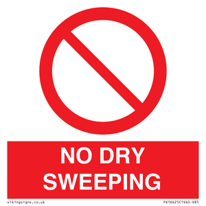 PV16425: NO DRY SWEEPING