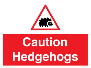 PV16856: Caution Hedgehogs