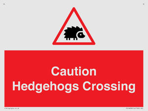 PV16858: Caution Hedgehogs Crossing