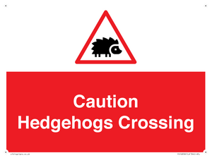 PV16858: Caution Hedgehogs Crossing