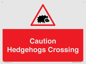 PV16858: Caution Hedgehogs Crossing