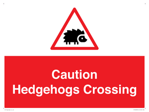 PV16858: Caution Hedgehogs Crossing