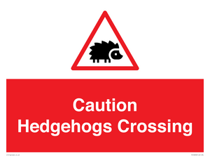 PV16858: Caution Hedgehogs Crossing