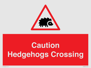PV16858: Caution Hedgehogs Crossing