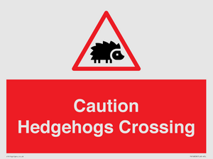 PV16858: Caution Hedgehogs Crossing