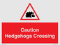 PV16858: Caution Hedgehogs Crossing
