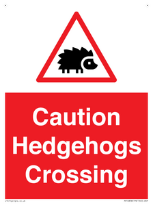 PV16858: Caution Hedgehogs Crossing