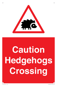 PV16858: Caution Hedgehogs Crossing