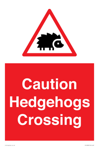 PV16858: Caution Hedgehogs Crossing