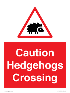 PV16858: Caution Hedgehogs Crossing