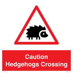 PV16858: Caution Hedgehogs Crossing