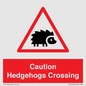 PV16858: Caution Hedgehogs Crossing