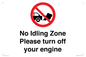 PV16897: No idling Zone - Please turn off your engine