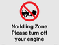 PV16897: No idling Zone - Please turn off your engine
