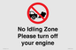 PV16897: No idling Zone - Please turn off your engine