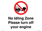 PV16897: No idling Zone - Please turn off your engine