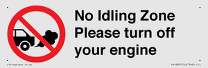 PV16897: No idling Zone - Please turn off your engine