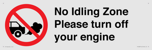 PV16897: No idling Zone - Please turn off your engine