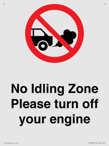 PV16897: No idling Zone - Please turn off your engine