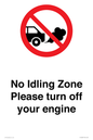 PV16897: No idling Zone - Please turn off your engine