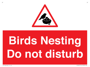 PV16917: Birds Nesting Do not disturb