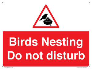 PV16917: Birds Nesting Do not disturb