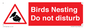 PV16917: Birds Nesting Do not disturb