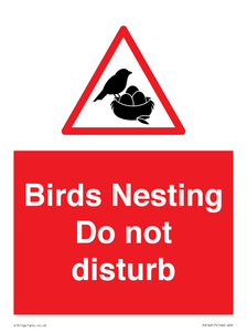 PV16917: Birds Nesting Do not disturb