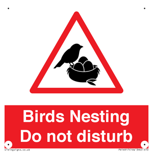 PV16917: Birds Nesting Do not disturb